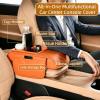 GPPYMX Car Center Console Cover with Storage Bags, 5-in-1 Armrest Cover with Cup Holder, Tissue Box, Phone Slot, Waterproof Armrest Cushion for Car (Black) view 3