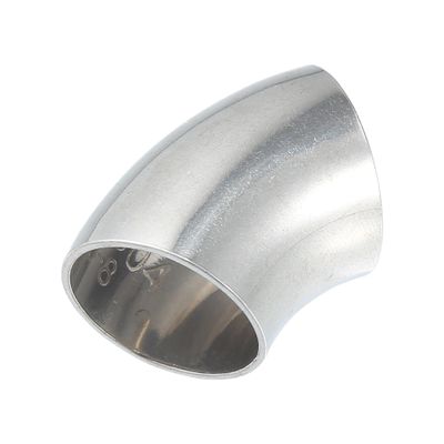 Edinstry 1" OD 45-Degree Mandrel Bend Exhaust Elbow Pipe, SS304 Stainless Steel, 0.047" Wall Thickness, Universal Exhaust Piping for Car Modification 1 Piece