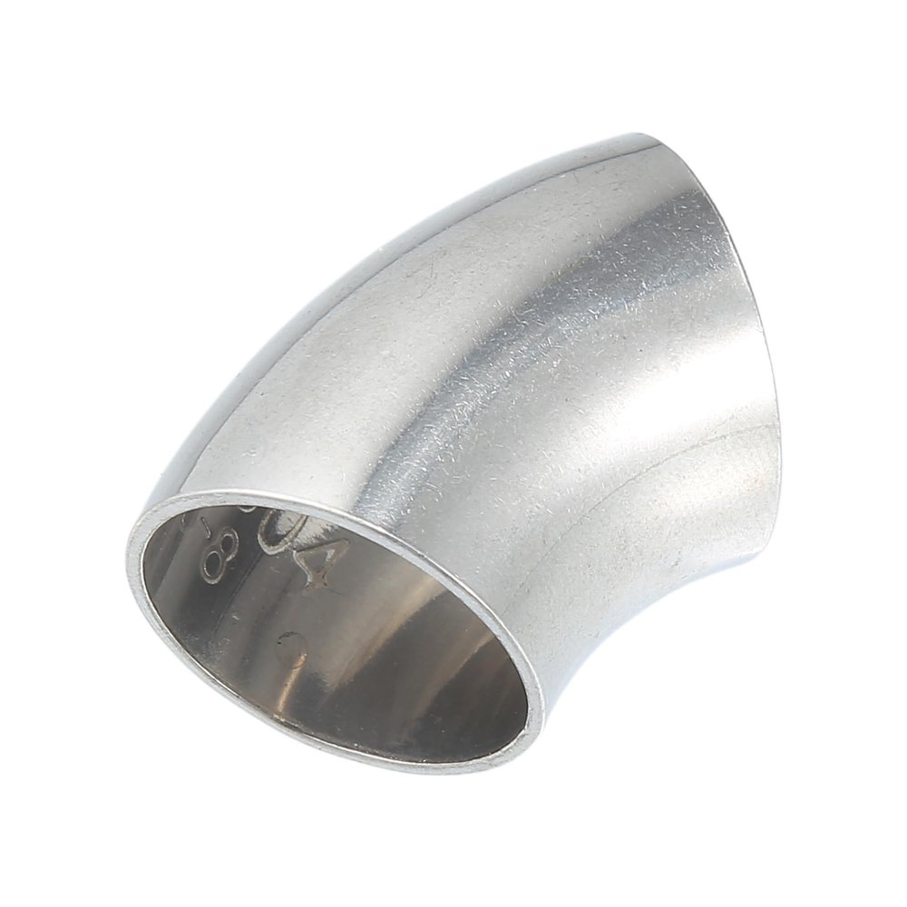 Edinstry 1" OD 45-Degree Mandrel Bend Exhaust Elbow Pipe, SS304 Stainless Steel, 0.047" Wall Thickness, Universal Exhaust Piping for Car Modification 1 Piece