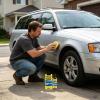 Car Scratch Remover, Quick Repair Car Scratch Remover with Sponge and Cleaning Cloth, Long Lasting Vehicle Paint Polishes, Multipurpose Auto Polishing Kit for Quick Repair and Restore Shine view 4