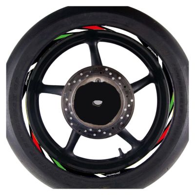 Wheel Stickers for R6 for R3 FZ6 for R1 for MT 07 for MT09 XJ6 for YZF R125 for Fz1 Reflective Motorcycle Wheel Rim Sticker Decal Hub Stripe Tape