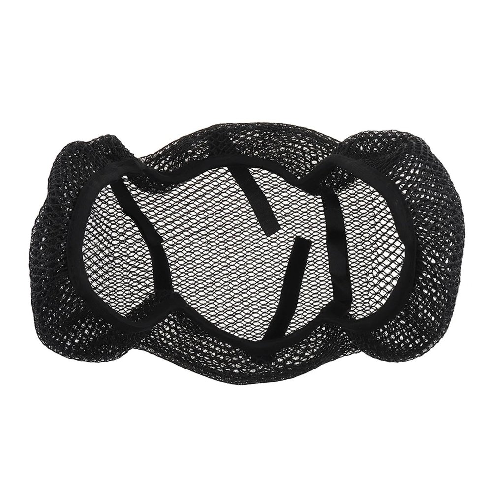 1Pcs 3D Black Motorcycle Mesh Seat Cover Protector Breathable Seats Pad Parts