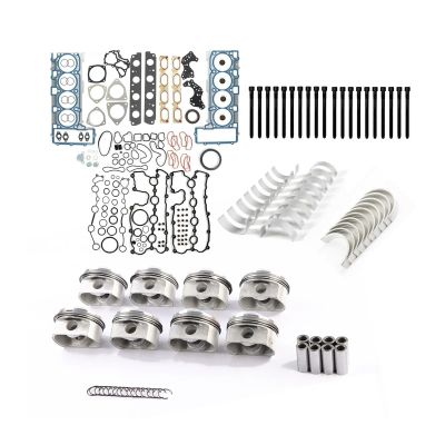 Engine Pistons Gaskets Overhaul Rebuild Kit 079105561AJ 079103383AQ 079107065DC Compatible For VW Touareg/Audi Q7 A8 A6 S5 Quattro 4.2L V8