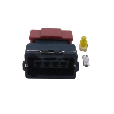 automotive wire connectors 1/5/10 Pcs 4 Pin Automotive Connector Electrical Socket PB187-04446 Car maintenance(Female with Pin,5pcs)