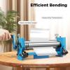 Manual Slip Roll Roller,Sheet Metal Bending Machine with Adjustable Rolling Diameter for Steel, Copper, Aluminum Sheets and Pipe view 2
