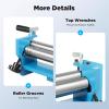 Manual Slip Roll Roller,Sheet Metal Bending Machine with Adjustable Rolling Diameter for Steel, Copper, Aluminum Sheets and Pipe view 4