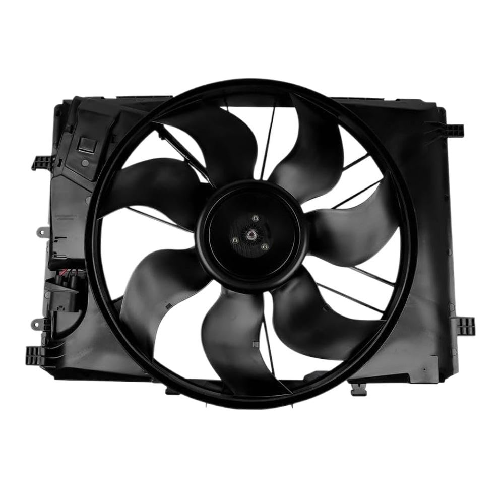 Single Radiator Fan Assembly AP02 1.8 2.0L 2465000064 Compatible with Mercedes-Benz CLA250 GLA250 SLK250 2014-2020