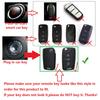 M.JVisun Soft Silicone Rubber Carbon Fiber Texture Case Key Fob Cover For Volkswagen Atlas e-Golf Golf Jetta Lamando Polo For Tiguan For Touran L Flip Car Remote Key - Black - Weave Keychain view 2