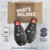 KeylessOption Keyless Entry Remote Car Key Fob Alarm for Ram 1500 2500 3500 Air Suspension, GQ4-53T (Pack of 2) view 3