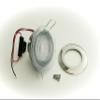 Aqua Signal 16621-7 Atlanta 3.34" Round Interior LED Directional Light - White with Stainless Steel Housing view 1
