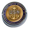 MotorDog69 Goldwing Coin Mount With Navy Chief Petty Officer view 1
