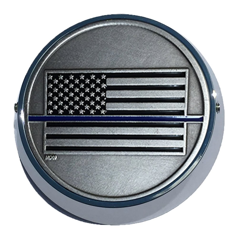MotorDog69 Goldwing Coin Mount with Police Thin Blue Line
