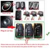 M.JVisun Soft Silicone Rubber Carbon Fiber Texture Case Key Fob Cover For Toyota 4Runner Avalon C-HR Camry Corolla Fortuner Highlander Levin RAV4 LE Sequoia Sienna Tacoma Tundra Yaris Car Key - Black view 2