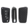 M.JVisun Soft Silicone Rubber Carbon Fiber Texture Case Key Fob Cover For Toyota 4Runner Avalon C-HR Camry Corolla Fortuner Highlander Levin RAV4 LE Sequoia Sienna Tacoma Tundra Yaris Car Key - Black view 3