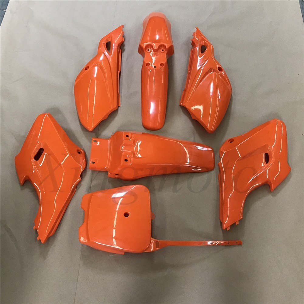 7 PCs Orange Plastic Fairing Body Cover Kits for Baja Dirt Runner 125