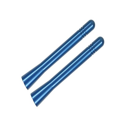 Made in USA - 4 Inch Blue Aluminum Antenna is Compatible with Harley Davidson Touring Electra Ultra Classic Side Car FLHTCU (2009) - 2 Pack