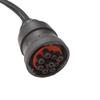 Ocstar J1939 to OBD2 Adapter Cable 9 Pin Y Cable Black SAE J1939 Type1 Extension Cable Male to Female to 16 Pin OBD2 Female Truck Cable Diagnostic Cable Y-Cable OBD-II for GPS Trackers and Scan Tools view 2