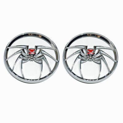 Motorcycle Chrome Widow Spider Speaker Grills Cover for Harley Touring Trikes 1996-2013 1997 1998 1999 2000 2001 2002 2003 2004 2005 2006 2007 2008 2009 2010 2011 2012
