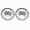 Motorcycle Chrome Widow Spider Speaker Grills Cover for Harley Touring Trikes 1996-2013 1997 1998 1999 2000 2001 2002 2003 2004 2005 2006 2007 2008 2009 2010 2011 2012 view 1