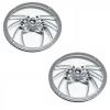 Motorcycle Chrome Widow Spider Speaker Grills Cover for Harley Touring Trikes 1996-2013 1997 1998 1999 2000 2001 2002 2003 2004 2005 2006 2007 2008 2009 2010 2011 2012 view 2