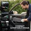 Car Duster Interior by TAKAVU, 360 Microfiber Fingers, Unbreakable Comfort Handle, Lint and Scratch Free, Include Microfiber Towel, for Car & Home Use, The Best Auto Accessories Gray view 4