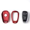 M.JVisun Genuine Carbon Fiber Key Fob Cover for Alfa Romeo Giulia Stelvio 4C Spider 2017-2023 Smart Car Remote Key Fob Case for Men Women - Red view 4