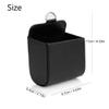 Yosoo Car Air Vent Phone Holder Mount for Seat Back Interior Storage Organizer Pouch with Hook to Keep Cell Phone Tidy and Secure - Black view 2