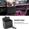Yosoo Car Air Vent Phone Holder Mount for Seat Back Interior Storage Organizer Pouch with Hook to Keep Cell Phone Tidy and Secure - Black view 3