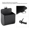 Yosoo Car Air Vent Phone Holder Mount for Seat Back Interior Storage Organizer Pouch with Hook to Keep Cell Phone Tidy and Secure - Black view 4