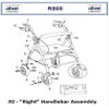 Drive R800/R900 "Right" Handlebar Assembly - Fits R800 & R900 Model - Each view 1