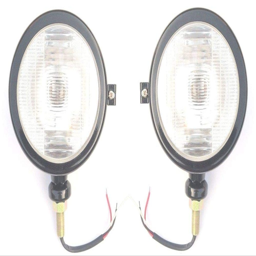 Case International Harvester Farmall tractor Headlight Universal Side Mount 12V (LH+RH) Pair for 414, 444, B250, B275, B276