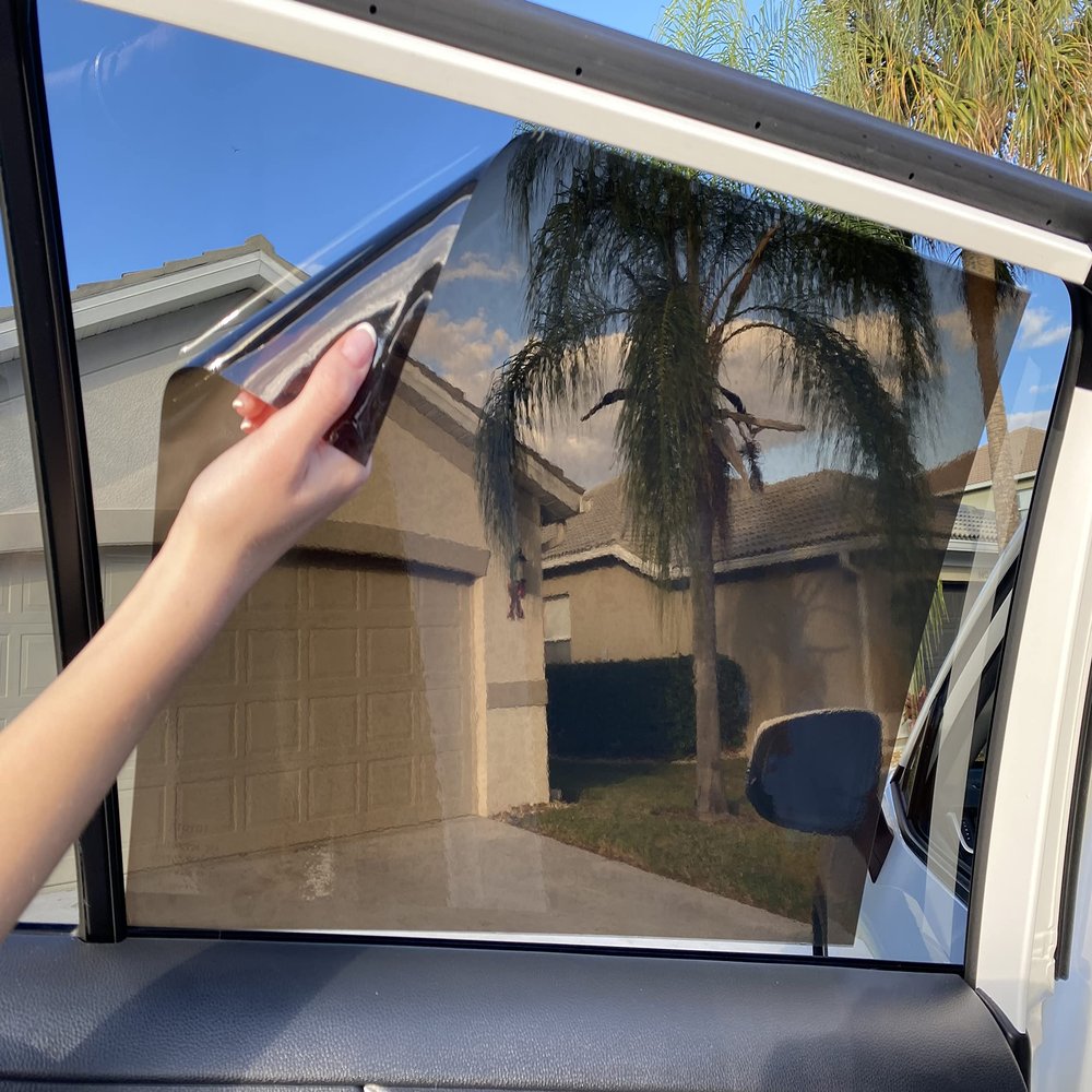 ClingShade TuckVisor Car Side Sun Visor Baby Window Sun Shade Visor Shades Windshield Sunshade Visors Extenders for Cars Trucks SUVs (4 Pack)