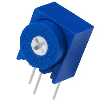 AVLIS-CO 3339W-1-500 Resistor Cermet Trimmer 50 Ohm 10% 0.5W(1/2W) 4(Elec) Turn (8.13 X 8 X 9.53mm) Pin Thru-Hole