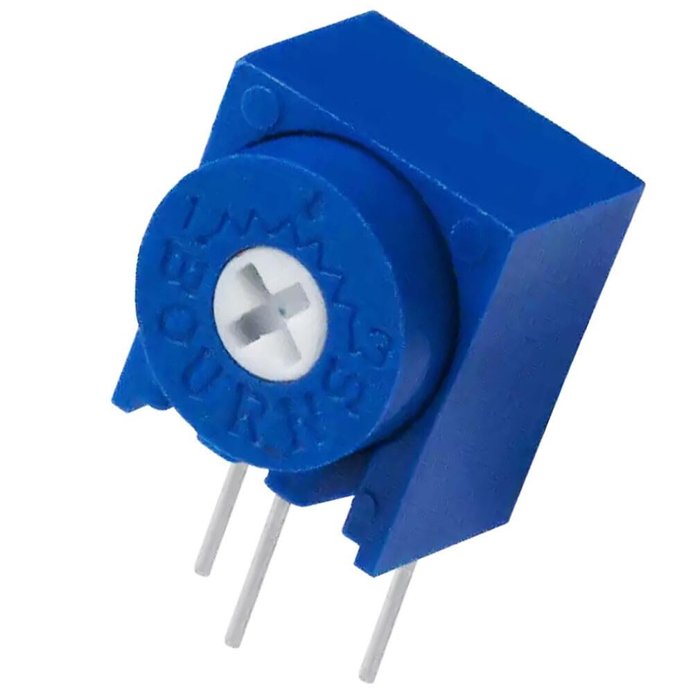 AVLIS-CO 3339W-1-500 Resistor Cermet Trimmer 50 Ohm 10% 0.5W(1/2W) 4(Elec) Turn (8.13 X 8 X 9.53mm) Pin Thru-Hole