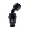 an-8 8AN AN8 45 Degree PTFE Reusable Swivel Fitting Hose End Grade A Black 80-045-08BK view 1
