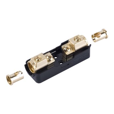 225FWY Gold Mini ANL in-Line Fuse Holder with 0/2 Gauge Input & Output