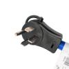 Parkworld 886740 RV 14-50P Male Right Angle with Handle to Welder Right Angle 6-30R Female 40AMP Adapter Cord view 2