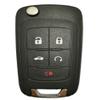 J-ACCES Car Key Fob Case Shell Fit for Chevy Chevrolet Camaro Cruze 5 Buttons Uncut Blank Flip Folding Keyless Entry Remote Replacement Cover Casing (5 Button Key Shell) view 1