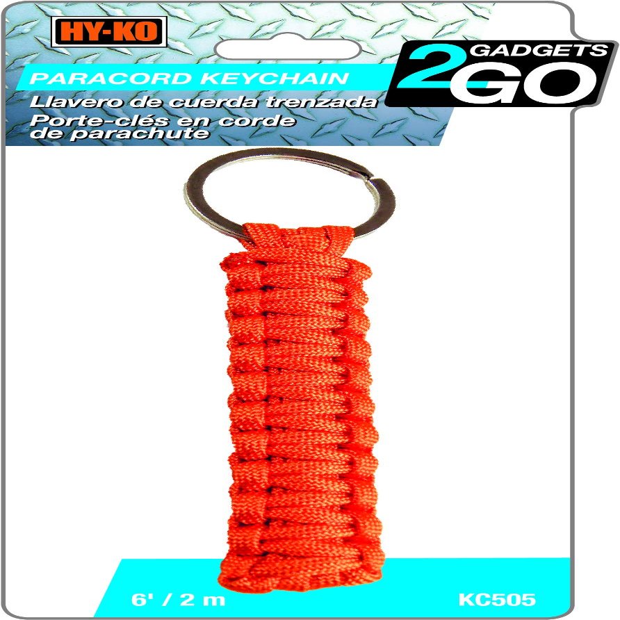 2GO Key Chain Paracord 6 in