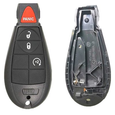 KAWIHEN Keyless Entry Remote Key Fob Shell Replacement for Dodge Durango Grand Caravan Journey Charger Ram Truck 1500 2500 3500 Key fob case FCC ID IYZC01C GQ4-53T M3N5WY783X( Just a Case)