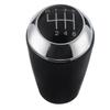 CoCocina Car Chrome Leather 6 Gear Stick Shift Lever Knob for Mazda 3 5 6 3 Series CX-7 MX-5 view 1