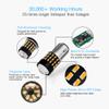 AUTOGINE 4 X Super Bright 9-30V 1157 2057 2357 7528 LED Bulbs 3014 54-EX Chipsets with Projector for Turn Signal Lights Sidemarker Lights, Amber Yellow view 4