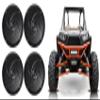 Rockville RSM65B 6.5" 640 Watt Peak / 160 Watt RMS Marine Speakers 4 Ohm, Waterproof, Shallow Mount, High Bass, for ATV/UTV/RZR, 4-Piece view 1