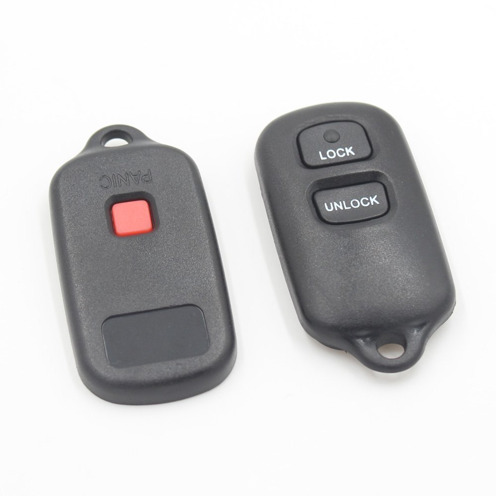 3 Buttons Car Replacement Remote Key Shell Case Key Fob Cover Compatible with Toyota Rav4 Prius Highlander Celica