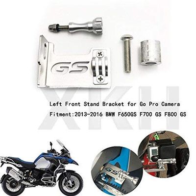 XKH- Left Front Stand Bracket Go Pro Camera Compatible with Bimmer F650GS F700GS F800GS 2013-16 [B07DW2FDRP]