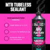 Muc-Off No Puncture Hassle Tubeless Sealant, 1 Liter - Advanced Bicycle Tyre Sealant with UV Tracer Dye that Seals Tears and Holes Up to 6mm (1 Liter (Pack of 1)) view 2