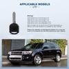 ECCPP Uncut Transponder Ignition Car Key Replacement fit for 2005-2008 Fit for Ford Escape 2.3L 2009-2010 Fit for Ford Escape 2.5L 1-Pack H84-PT 164-R8040 view 2