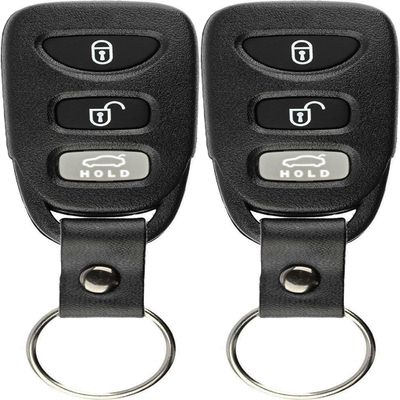KeylessOption Keyless Entry Remote Car Key Fob Clicker with Strap for Kia Forte PINHA-T008 (Pack of 2)