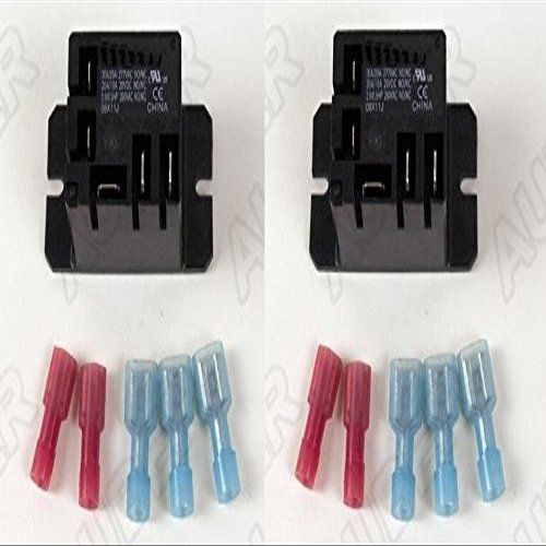 Mini Power Relay SPDT 120V 30A with Insulated Connectors (2 Sets)