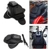 RICKYZHU Motorcycle Tank Bag, Water Resistant with Super Strong Magnetic Gas Oil Fuel Tank Bag Black Bigger Window for Honda Yamaha Suzuki Kawasaki Harley view 3